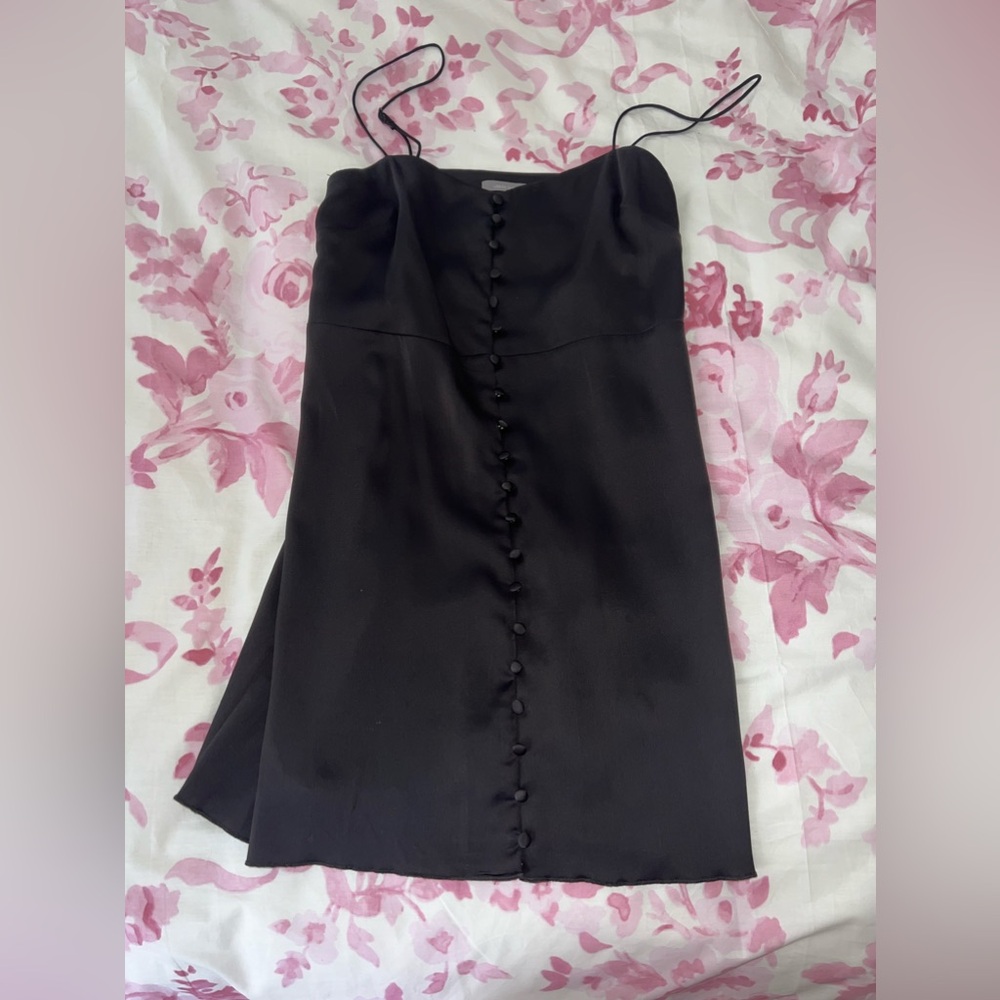Urban Outfitters Black Silk Dress